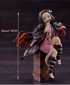تصویر Kamado Nezuko Demon Slayer Figure, Anime Realistic Collectible Action Figure, High Quality Anime Action Figure Toy for Collection, Decoration, Valuable Gift 230g 