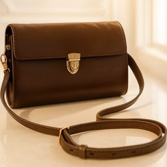 تصویر کیف رودوشی چرمی مدل نینا کد462 