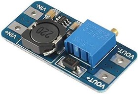 تصویر ماژول افزاینده ولتاژ MT3608 با ورودی میکرو USB و جریان ۲ آمپر 
