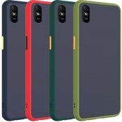 تصویر کاور گوشی شیائومی Xiaomi Redmi 9A مدل پشت مات محافظ لنزدار Hybrid Simple Matte Bumper Phone Case For Xiaomi Redmi 9A