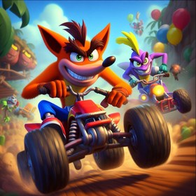 تصویر بازی کراش ماشینی Crash Team Racing Nitro-Fueled پلی استیشن 