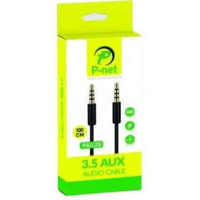 تصویر کابل AUX پی نت مدل PAU.20 طول 1 متر P-Net PAU.20 AUX Stereo Cable 1m