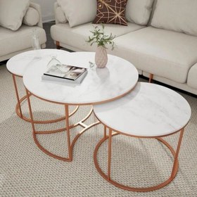 تصویر میزجلومبلیM140 - نقره‌ای 