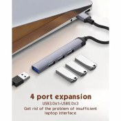 تصویر هاب 4 پورت USB-C الدینیو مدل DS-34C 