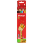 تصویر مداد رنگی 6 رنگ پنتر ا Panter 6Color Pencil Panter 6Color Pencil