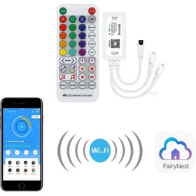 تصویر برد کنترل خروجی دوگانه بلوتوثی rgb Sp611e pixel RGB led Bluetooth