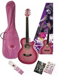 تصویر گیتار مجموعه آکوستیک صورتی GRA1KCPK VALENCIA 