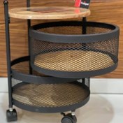 تصویر جا سیب زمینی و پیاز مدل توری و چرخشی یونیک - جاپیازی 3طبقه 