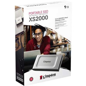 تصویر اس اس دی اکسترنال 1 ترابایت USB-C کینگستون مدل XS2000 Kingston XS2000 1TB USB 3.2 Type-C External SSD