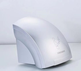 تصویر دست خشک کن برقی اتوماتیک برند HuaDiao وات 1800 اصلی - مشکی براق HuaDiao brand automatic electric hand dryer, original 1800 watts