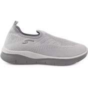 تصویر کفش زنانه شیما مدل مارکو طوسی روشن 