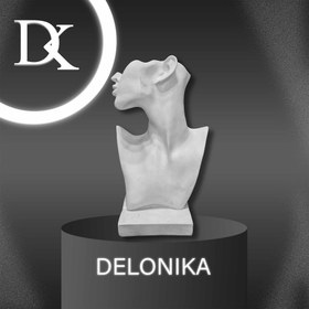 تصویر مجسمه هنری نیم‌ رخ 