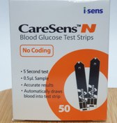 تصویر نوار تست قند خون کرسنس بسته 50 عددی 