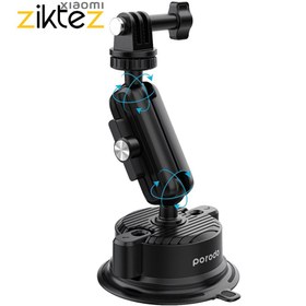 تصویر پایه موبایل و دوربین هولدر پایه مکشی Porodo 2in1 Mobile and Camera Mount with Suction Base(اورجینال ارسال فوری) 