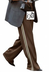 تصویر شلوار زنانه مخمل قهوه ای 