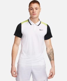 تصویر پلوشرت تنیس مردانه نایک NikeCourt Advantage Dri-FIT- سفید 