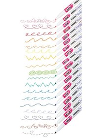 تصویر ماژیک پارچه‌ای دائمی غیرسمی ۲۰ عددی چندرنگ برند tulip Permanent Nontoxic Fabric Markers 20 Pack Multicolor