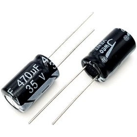 تصویر خازن الکترولیتی470/35V 