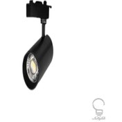 تصویر چراغ ریلی 30 وات COB بدنه مشکی پارس شعاع توس 30 watt COB rail light black body Pars Shua Tos