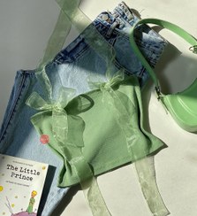 تصویر کراپ بند پاپیون رنگی 