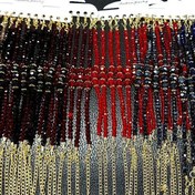 تصویر دستبند کریستال ریز - قرمز 