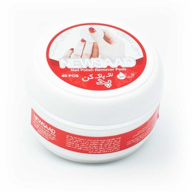 تصویر نيوساد پد لاک پاک کن قوطي 40 عددي NEWSAAD NAIL POLISH REMOVER PADS 40PCS