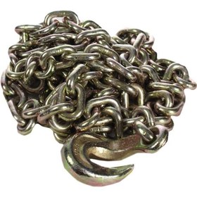 تصویر زنجیر دو سر قلاب فولادی سایز 8 طول 3 8 diameter steel double hook chain