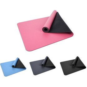 تصویر زیرانداز پیلاتس بنفش Mor Pu Rubber 5mm حرفه ای یوگا Pilates Mat Gymo 