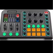 تصویر کارت صدا و میکسر حرفه ای و کارت صدای لایو مارک GRCQLWT 