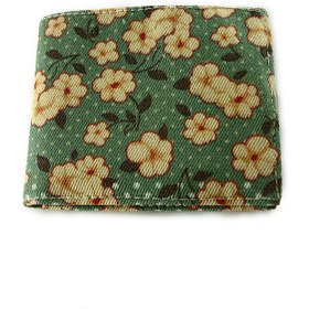 تصویر کیف پول کتان طرح Spring Blossom 