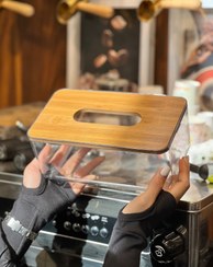 تصویر جا دستمالی بامبو شفاف 