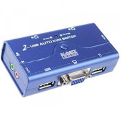 تصویر سوییچ 2 پورت KVM کی نت پلاس مدل KP-SWKV002 K.Net Plus KP-SWKV002 2-Port KVM Switch