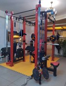 تصویر دستگاه بدنسازی کراس اسمیت مدل سازه 6 ستون 