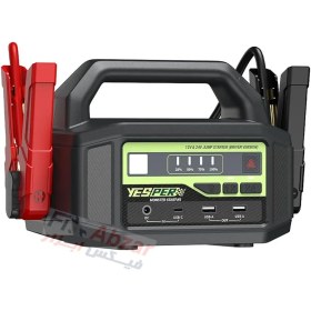 تصویر جامپ استارتر باتری Yesper مدل Monster Start X2 YESPER MONSTER Start X2 model jumpstarter high power 125500mAh portable car starter for 12-24V truck jump starter