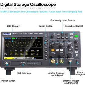 تصویر اسیلوسکوپ 100مگاهرتز هانتک Hantek DSO2C10 ( اصلی ) oscilloscope