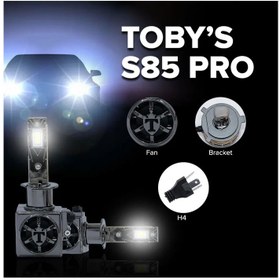 تصویر هدلایت توبیز مدل S85 PRO پایه H7 S85 PRO TOBYS HEADLIGHT