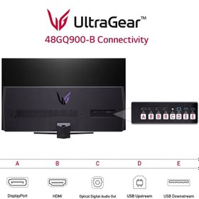 تصویر مانیتور مخصوص بازی ال جی مدل UltraGear 48GQ900-B سایز 48 اینچ LG UltraGear 48GQ900-B 48Inch Gaming Monitor