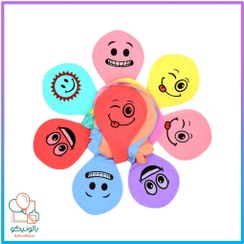 تصویر بادکنک سایز بزرگ چاپی پاستیلی ۱۶ اینچ (بسته ۵۰ عددی) 