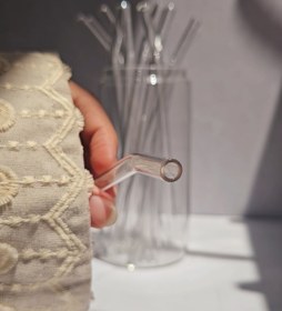 تصویر نی شیشه ای پیرکس - 1 عدد 