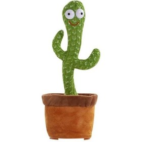 تصویر اسباب بازی مدل کاکتوس سخنگو ا Talking and dancing cactus doll Talking and dancing cactus doll