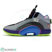 تصویر کفش بسکتبال ایرجرد ن طرح اصلی Air Jordan 35 Grey Blue Black 
