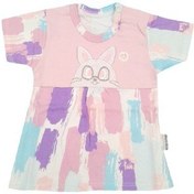 تصویر بلوز آستین کوتاه (تیشرت) نوزاد دخترانه طرح رنگین کمان به آوران Behavaran Rainbow Behavaran Rainbow Baby Girl Short Sleeve Shirt