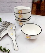 تصویر سرویس صبحانه خوری طرح تخم مرغ سرامیکی - کاسه کوچک 