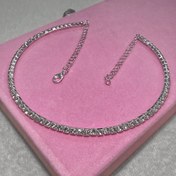 تصویر گردنبند طوق تک لاین 