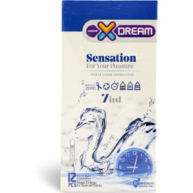 تصویر کاندوم ایکس دریم مدل حساس sensation بسته 12 عددی Xdream sensation condom 12 pcs