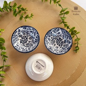 تصویر مزه خوری دنی هوم طرح شکوفه آبی کد 36599 