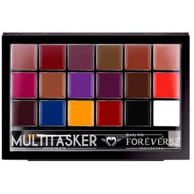 تصویر پالت رژ لب جامد مات مولتی تسکر فوراور52 Multitasker Matte lipstick forever 52 18 color