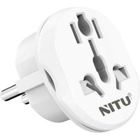 تصویر تبدیل ۳ به ۲ برق Nitu NT-A ا Nitu NT-A3 Adaptor Plug Nitu NT-A3 Adaptor Plug