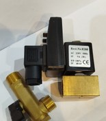 تصویر شیر برقی تایمردار ۱/۲ پنوماتیک برنجی ایرکنترل 