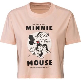 تصویر کراپ زنانه صورتی برند اسمارا طرح دیزنی - L 